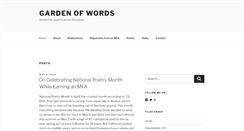 Desktop Screenshot of gardenofwords.com